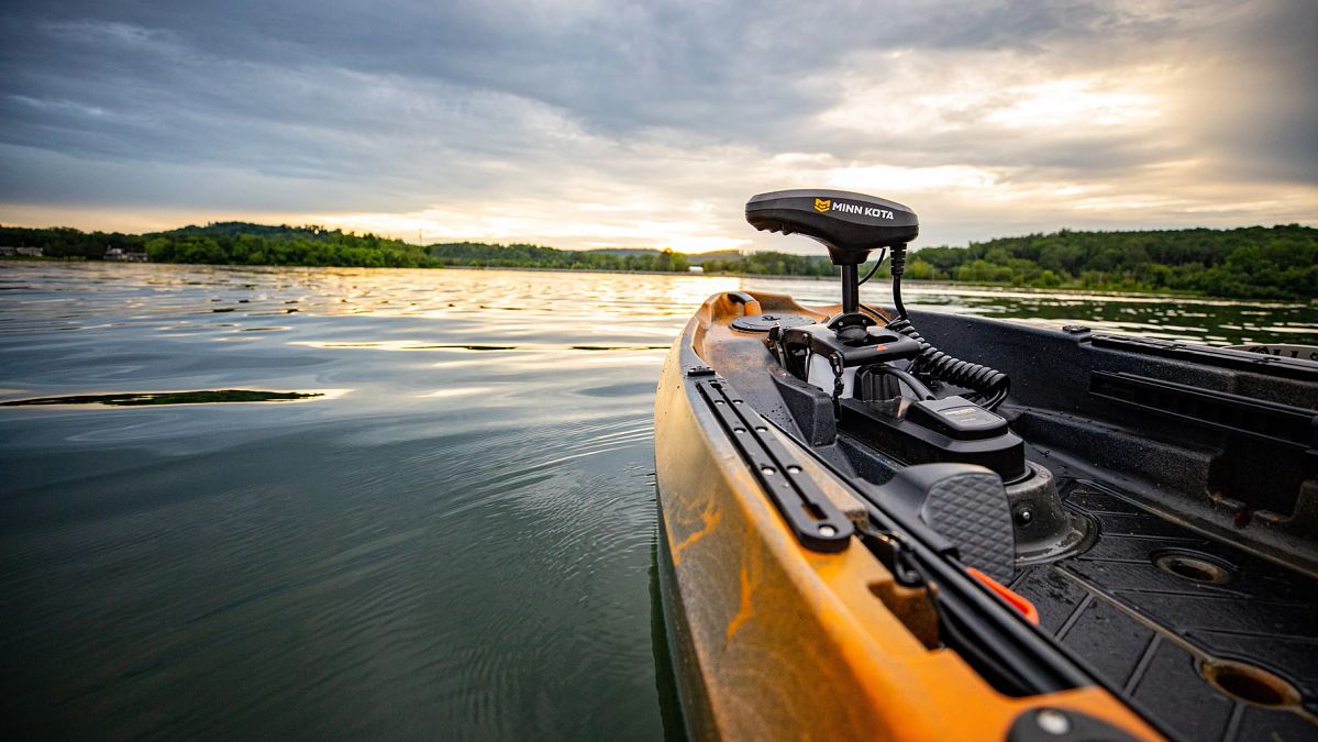 Kayak with Minn Kota motor
